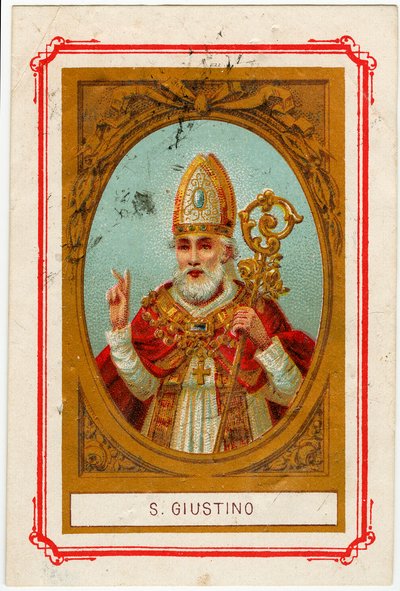 Fromt bilde: Justin av Chieti (kromolitografi) av Anonymous Anonymous