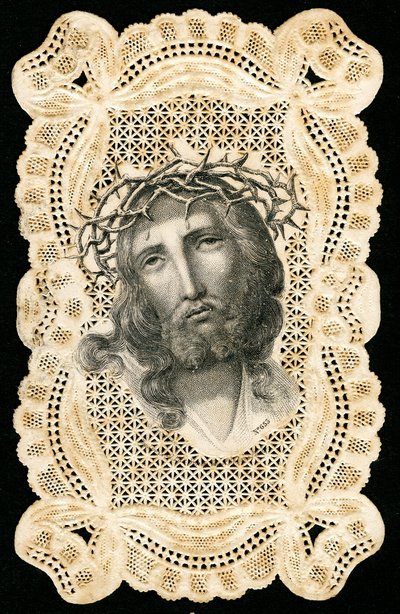 Fromt bilde: Jesus Kristus kronet med torner (gravering) av Anonymous Anonymous