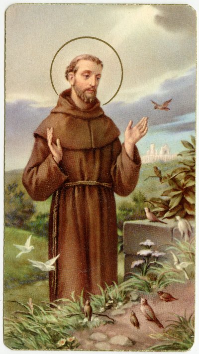 Fromt bilde: Saint Francis of Assisi (kromolitografi) av Anonymous Anonymous