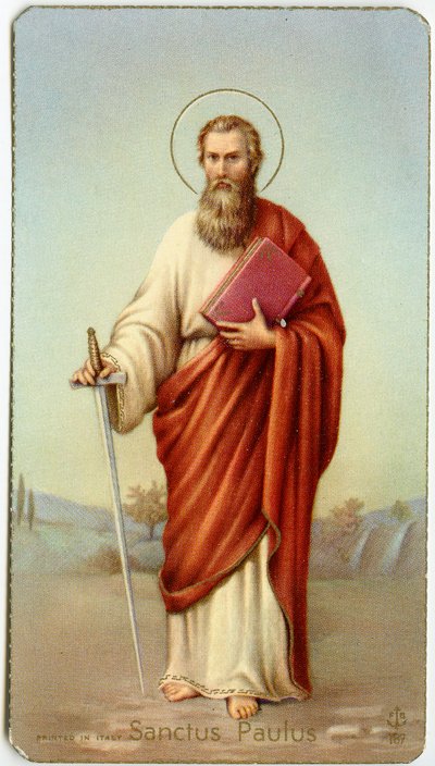 Fromt bilde: Saint Paul of Tarsus (kromolitografi) av Anonymous Anonymous