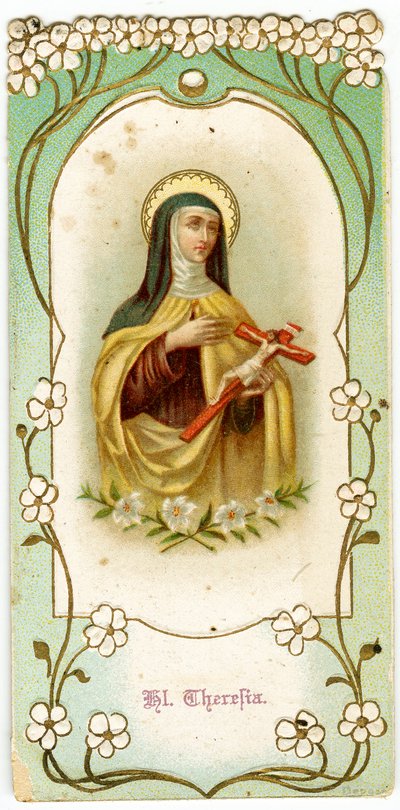 Fromt bilde: Den hellige Therese av Jesusbarnet og det hellige ansikt (kromolitografi) av Anonymous Anonymous