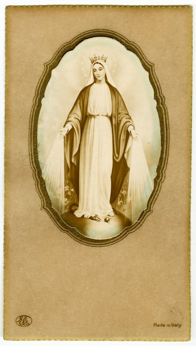 Fromt bilde: Jomfru Maria (trykk) av Anonymous Anonymous