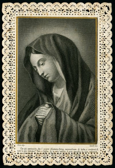 Fromt bilde: Jomfru Maria (gravering) av Anonymous Anonymous