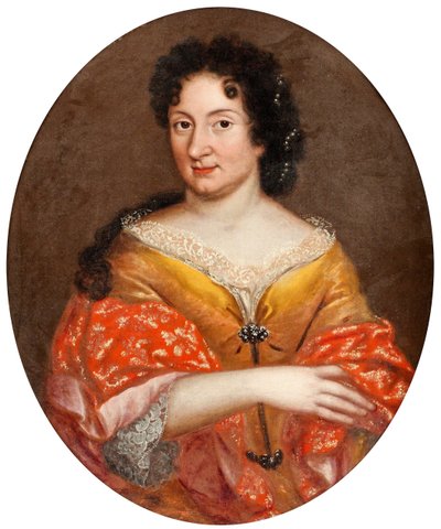 ""Portrett av Anna Mons, elskerinne til tsar Peter I"" (Portrett av Anna Mons (1672-1714)) Anonymt maleri ca. 1700 Olje på lerret Dim 72x60 cm Privat samling av Anonymous Anonymous