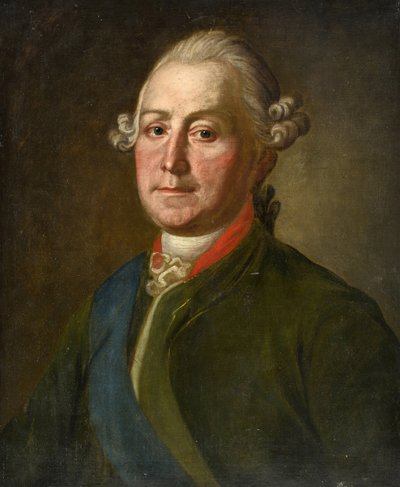 Portrett av Lev Alexandrovitch Narychkine (Lev Alexandrovich Naryshkin) (1733-1799) - par Anonymous, andre halvdel av det 18. århundre. - Olje på lerret, 55x45 - Privat samling av Anonymous Anonymous