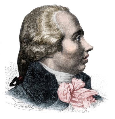 Portrait of Adrien-Marie Legendre (1752-1833) French mathematician (litho) - portrait by Adrien Marie Legendre, French mathematician (1752-1833) - Engraving in “Histoire des Girondins”” by Alphonse de Lamartine (1790-1869) 1865-1866 - Private collection av Anonymous Anonymous