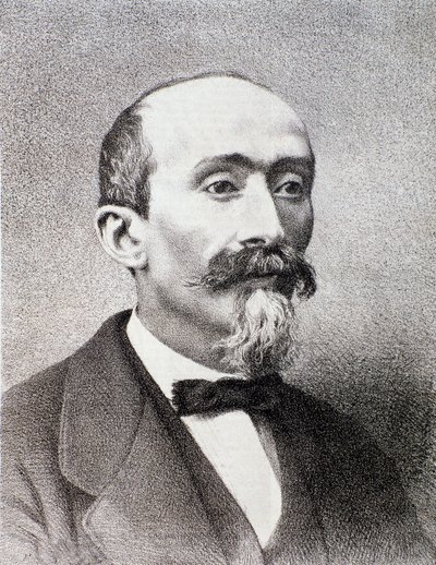 Portrett av Antonio Cagnoni (1828-1896) italiensk komponist Milanes privatsamling av Anonymous Anonymous