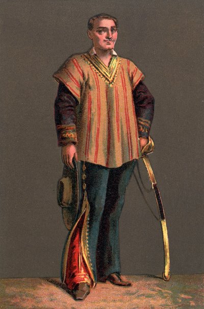 Portrett av BENITO PABLO JUAREZ (1806-1872) meksikansk statsmann og revolusjonær. Kromolitografi Privat samling av Anonymous Anonymous