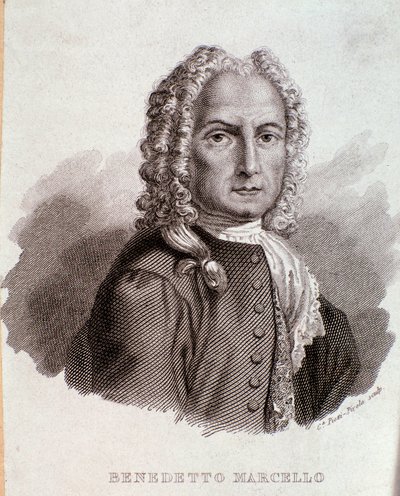 Portrett av Benedetto Marcello (gravering) av Anonymous Anonymous