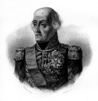 Portrett av Bon-Adrien (Bon Adrien) Jeannot de Moncey (eller Jannot de Moncey) av Anonymous Anonymous