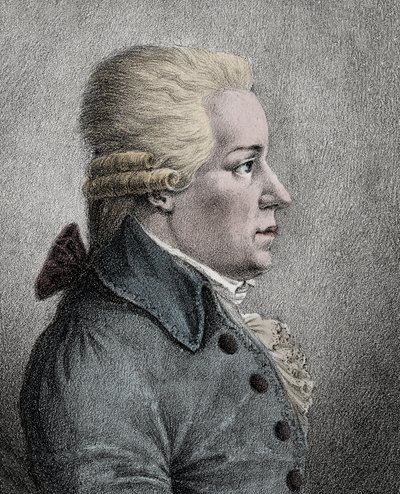 Portrait of Carl (Karl) Ditters von Dittersdorf (1739-1799), Austrian composer - Portrait of August Carl Ditters von Dittersdorf (1739-1799), Austrian composer and violinist av Anonymous Anonymous