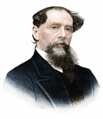 Portrait of Charles Dickens (1812-1870), English writer. av Anonymous Anonymous