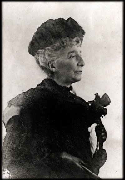 Portrett av Cosima Wagner (1838 - 1930) - Portrett av Cosima Francesca Gaetana Wagner (1837 - 1930), datter av Franz Liszt og andre kone til Richard Wagner. av Anonymous Anonymous