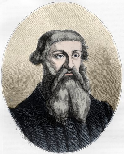 Portrett av Etienne Dolet, fransk lærd, oversetter og skriver - portrett av Etienne Dolet (1509 -1546), fransk forfatter, poet, skriver, humanist - Gravering av 1863 i "Le Livre Rouge - Histoire De L