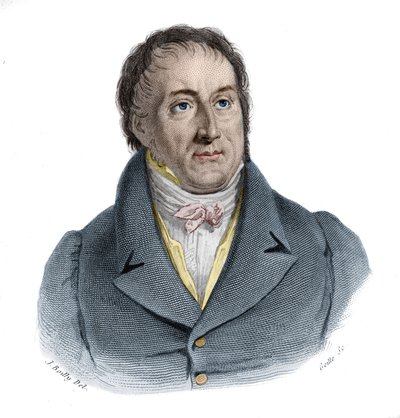 Portrett av Francois-Antoine (Francois Antoine) Jecker (1765-1834), fransk ingeniør i "Portretter og historie om nyttige menn: menn og kvinner i alle land og av alle forhold, som skaffet seg rettigheter til anerkjennelse av menn" publisert og forplantet av Anonymous Anonymous