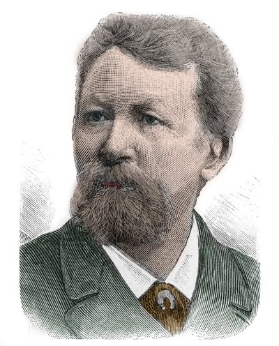 Portrett av Friedrich Gerhard Rohlfs (1831-1896) tysk geograf, oppdagelsesreisende, forfatter og eventyrer - Friedrich Gerhard Rohlfs, tysk geograf, oppdagelsesreisende av Afrika og forfatter av Anonymous Anonymous