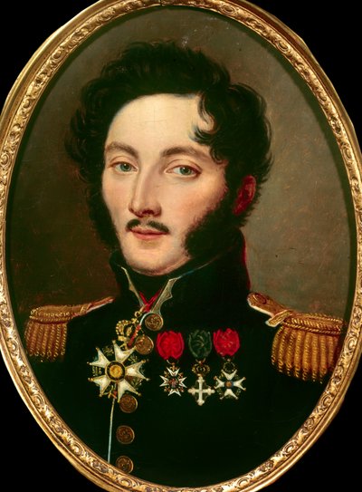 Portrett av general Baron Gourgaud (1783-1852), Anonymt maleri. Privat samling fra 1800-tallet av Anonymous Anonymous