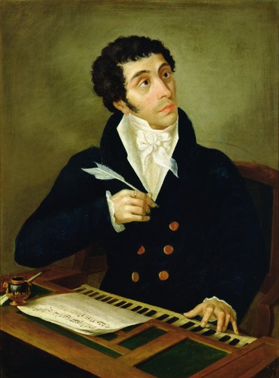 Portrett av Giuseppe Pilotti (1784-1838) (olje på lerret) av Anonymous Anonymous