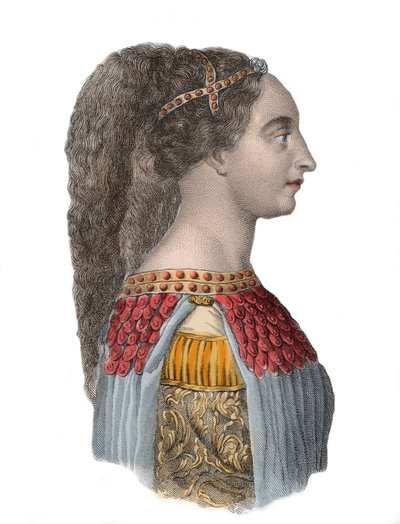 Portrett av Isotta degli Atti - italiensk renessansekvinne - 1433-1474 - av Anonymous Anonymous