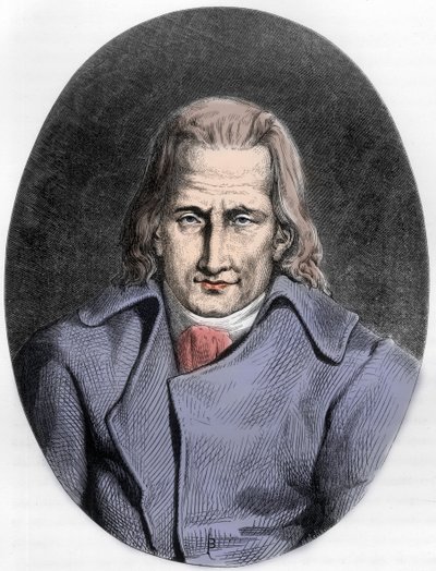 Portrait of Jacques Cazotte, French author - Portrait of Jacques Cazotte (1719-1792) - Engraving of 1863 in “” Le Livre Rouge - Histoire De L