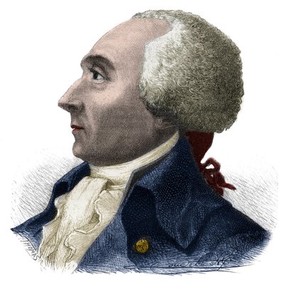 Portrett av Jacques Rene Hebert (1757-1794) fransk journalist og politiker - Gravering i "Histoire des Girondins"" av Alphonse de Lamartine (1790-1869) 1865-1866 - Privat samling av Anonymous Anonymous