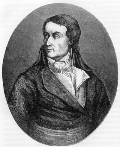 Portrett av Jean Baptiste (Jean-Baptiste) Carrier (1756-1794), fransk politiker - Gravering fra 1863 i "" Le Livre Rouge - Histoire De L