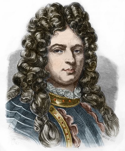 Portrett av Jean Bart (1650 - 1702), fransk privatist. Gravering fra 1800-tallet. Privat samling. av Anonymous Anonymous
