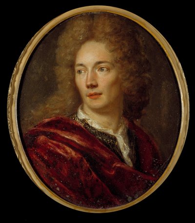 Portrett av Jean de La Bruyere (1645-1696) moralist francais Maleri på anonym kobber. 17. århundre. av Anonymous Anonymous