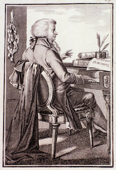 Portrett av Johann Leopold Mozart (gravering) av Anonymous Anonymous