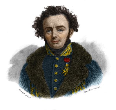 Portrett av Joseph Paul Gaimard, fransk naturforsker (1796-1858) i "Portretter og historie om nyttige menn: menn og kvinner i alle land og alle forhold, som har skaffet seg rettigheter til anerkjennelse av menn" utgitt og formidlet av Society M av Anonymous Anonymous