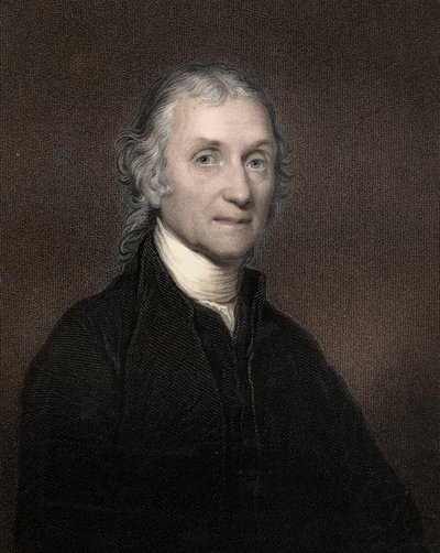 Portrett av Joseph Priestley (1733 - 1804) britisk kjemiker og teolog av Anonymous Anonymous
