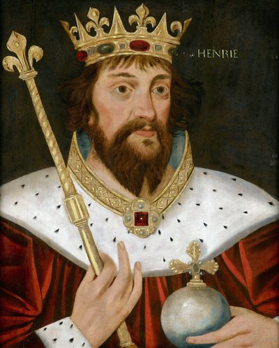 Portrett av kong Henry I av England (Henri I Beauclerc) (1068-1135), Anonym. Olje på tre, 57x47. Privat samling av Anonymous Anonymous