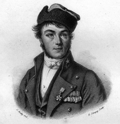 Portrait of Louis Brune (1807-1843) rescuer from Rouen In “Portraits et histoire des hommes utile: hommes et femmes de tous pays et de tous conditions, qui acquis des droits à la reconaissance des hommes” published and propages by Societe Montyon et Frankl av Anonymous Anonymous