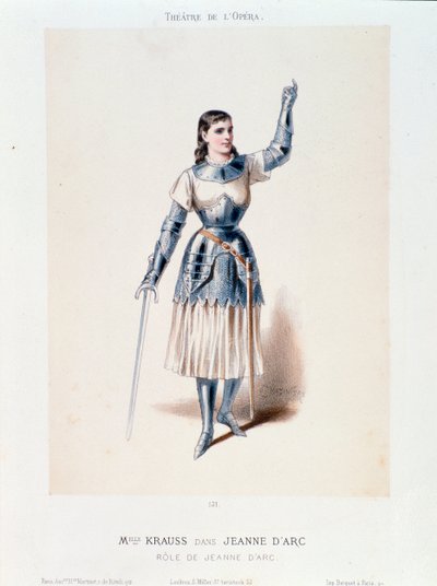 Portrett av frøken Krauss, i operaen Joan of Arc at the Bucher av Honegger av Anonymous Anonymous