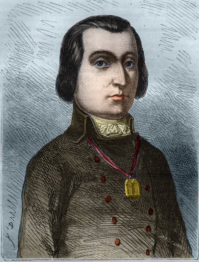 Portrett av Pierre Joseph Cambon (1756 -1820) kjøpmann i lerreter, stedfortreder for Herault ved National Convention. Gravering fra 1866 i «Histoire de la Revolution francaise»» av Adolphe Thiers. Privat samling. av Anonymous Anonymous