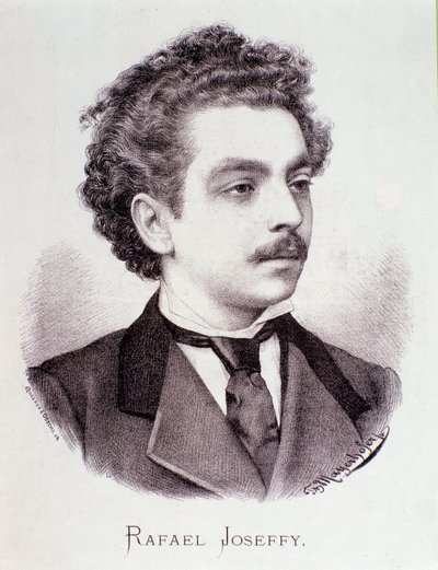Portrett av Rafael Joseffy (gravering) av Anonymous Anonymous