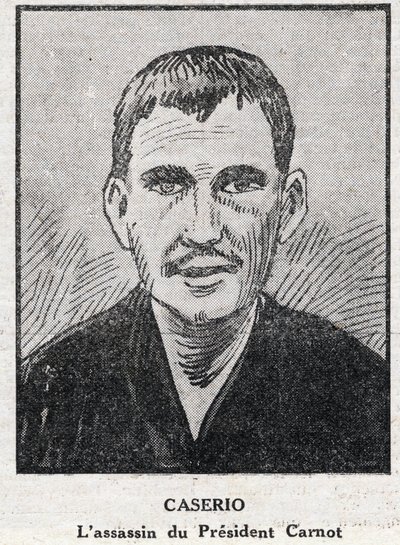 Portrait of Sante Geronimo Caserio (Jeronimo Caserio av Anonymous Anonymous