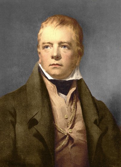 Portrait of Sir Walter Scott (1771-1832), Scottish poet, novelist and historian. av Anonymous Anonymous