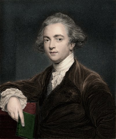 Portrett av Sir William Jones (1746-1794), engelsk lingvist - Sir William Jones 1746-1794 - engelsk filolog av Anonymous Anonymous
