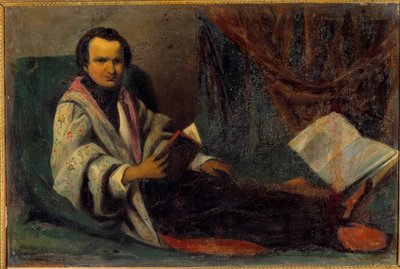 Portrett av Victor Hugo (1802-1885) Anonymt maleri. 1800-tallet. Sol 0,66x0,98 m av Anonymous Anonymous