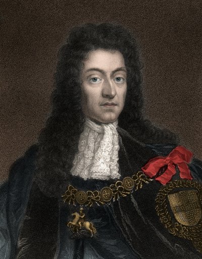 Portrett av Vilhelm III, Prins av Oransje (1650 -1702), også kjent som Kong Vilhelm III av England, Vilhelm II av Skottland og Irland - Kong Vilhelm III, Portrett av Vilhelm av Oransje (1650-1702) av Anonymous Anonymous