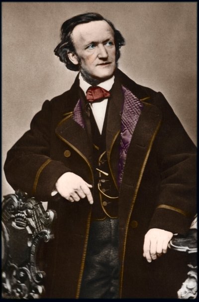 Portrett av komponist Richard Wagner (1813-1883) - Portrett av Richard Wagner (1813-1883), tysk komponist. av Anonymous Anonymous