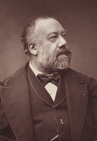 Portrett av låtskriveren Gustave Nadaud (1820-1893), Anonym. Albumin bilde. Privat samling av Anonymous Anonymous