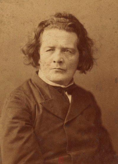Portrett av komponisten Anton Rubinstein (1829-1894), Anonym . Albumin bilde. Privat samling av Anonymous Anonymous