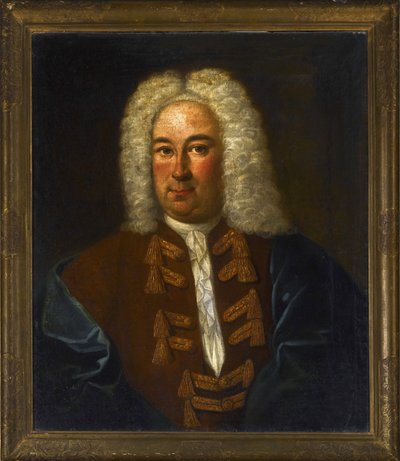 Portrett av komponisten Georg Friedrich Handel (Haendel) (1685-1759), Anonym. Olje på lerret, størrelse: 76x64 av Anonymous Anonymous