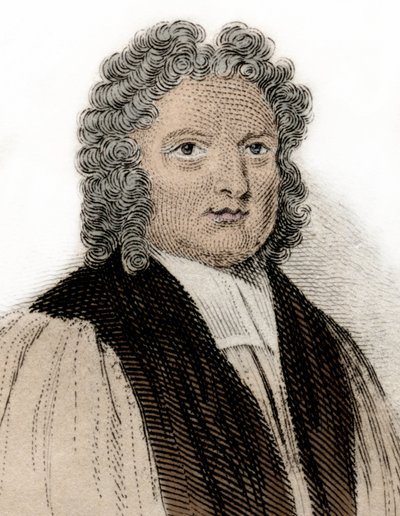 Portrett av festen til Rochester Francis Atterbury (1663-1732), bokstavelig mann og politiker. Gravering av 1800-tallet. Milanese av Anonymous Anonymous