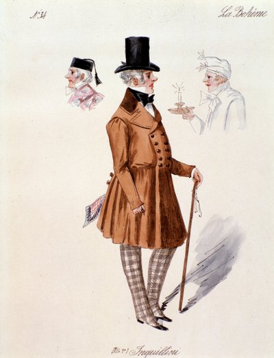 Portrett av huseieren, fra La boheme av Puccini (1892-1895) av Anonymous Anonymous