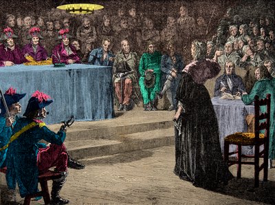 Dronning Marie Antoinette for revolusjonsdomstolen 4. oktober av Anonymous Anonymous