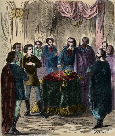 Mottak av en Illuminatus (hemmelig samfunn) - Reception d'un Illuminmine (Illuminati) - Illuminines de Baviere (der Illuminatenorden) 1879 av Anonymous Anonymous