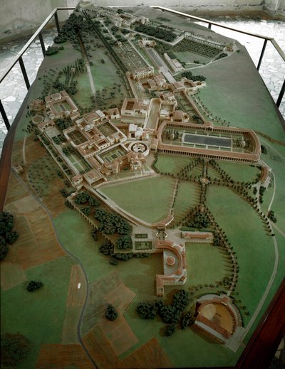 Romersk kunst: redusert modell av Villa Adriana (Hadrian) av Anonymous Anonymous
